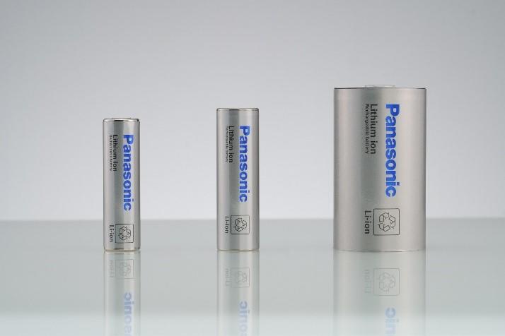 Automotive cylindrical lithium-ion batteries manufactured by Panasonic Energy