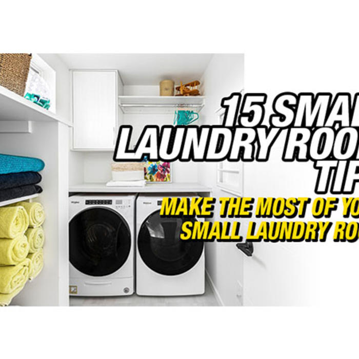 15 small laundry room tips - Make the most of your small laundry room