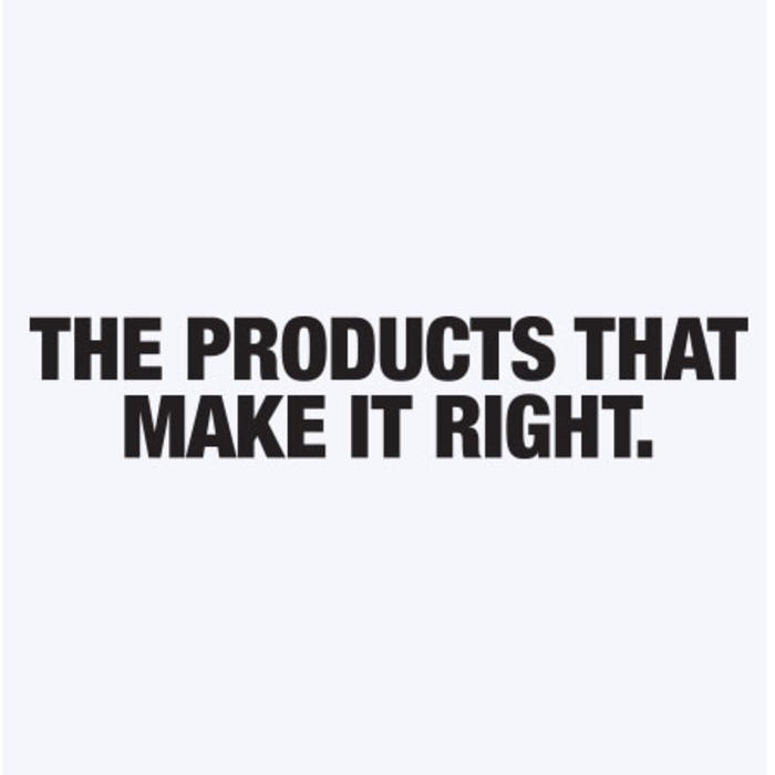 The products that make it right.