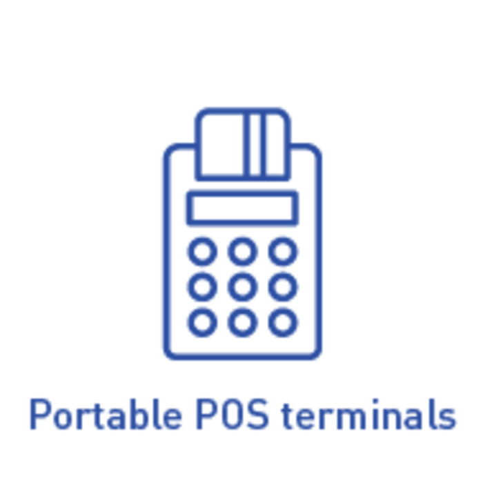Icon: Portable POS terminals