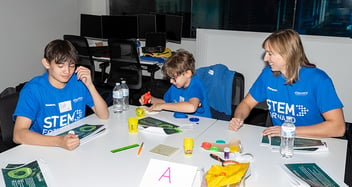 Team Panasonic brand ambassador Olympian Katie Ledecky brings the power of STEM Forward, an educational tech program, to students and educators in northern Nevada.