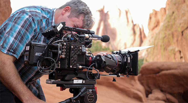 varicam LT camera operator on location of unscripted reality TV show for broadcast