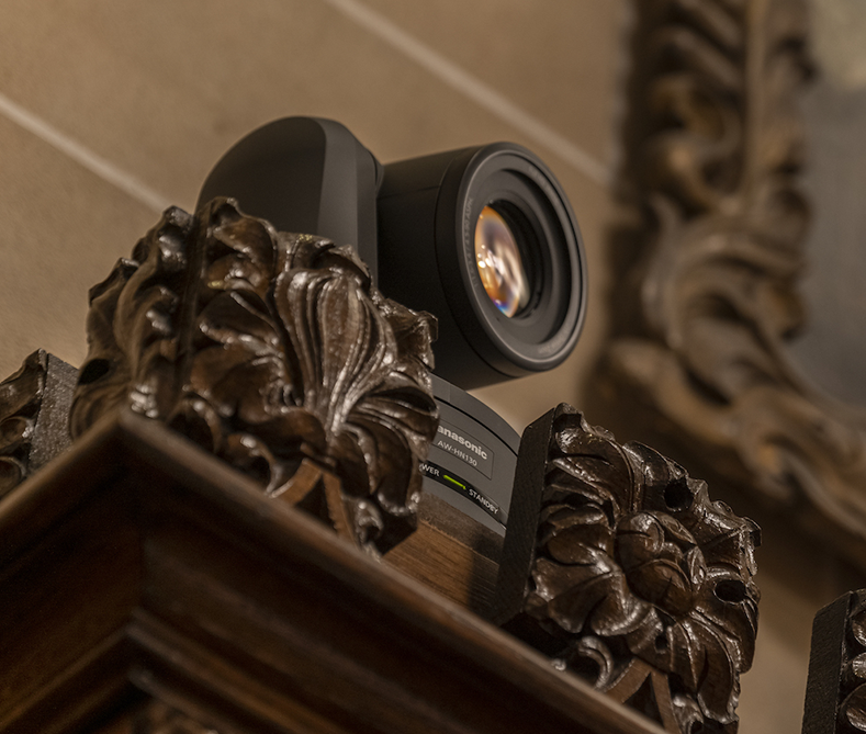unobtrusive remote broadcast camera for city council meetings