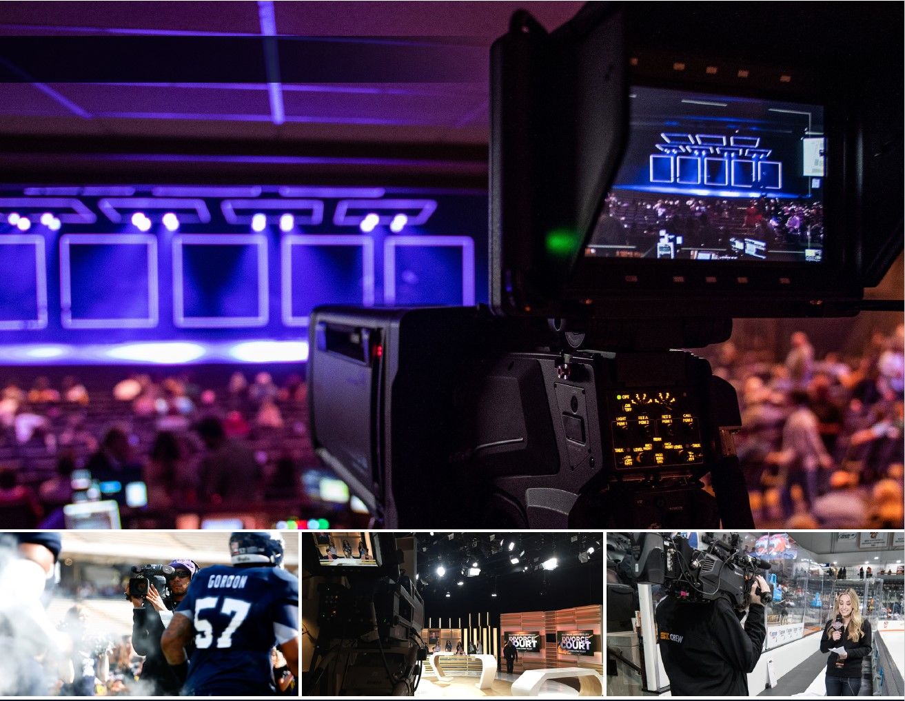panasonic broadcast studio camera systems for sports live events concerts TV livestreaming and church productions