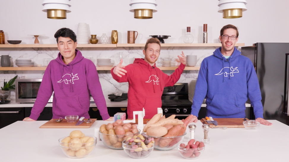 Panasonic Partners With Youtube Stars The Try Guys On A Cooking Competition Using The Nn Cd87ks Home Chef 4 In 1 Countertop Multi Oven