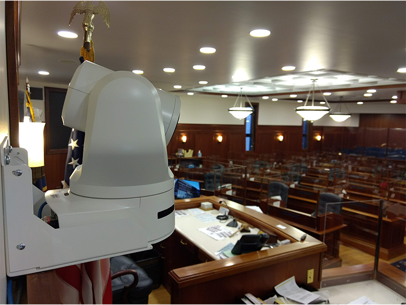 4K PTZ Camera for Remote Live Streaming Video Production in Alaska State Capitol House and Senate Chambers
