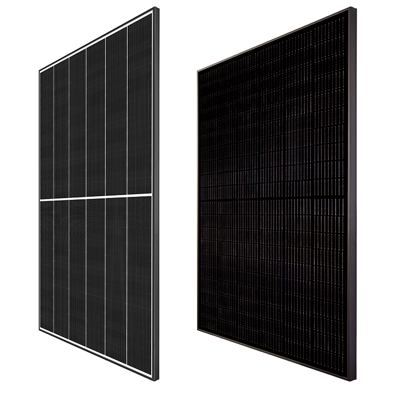 The 410W/400W EverVolt H Series module (left) and the 370W/360W PK Black Series module (right)