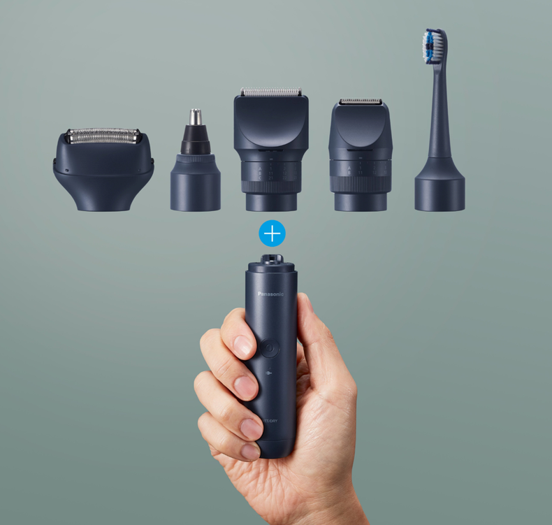 The Panasonic MULTISHAPE integrated personal grooming system