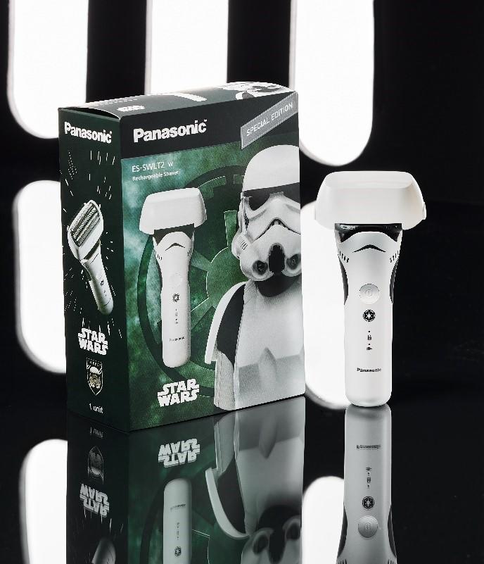 A view of the new Stormtrooper Arc shaver and its product packaging