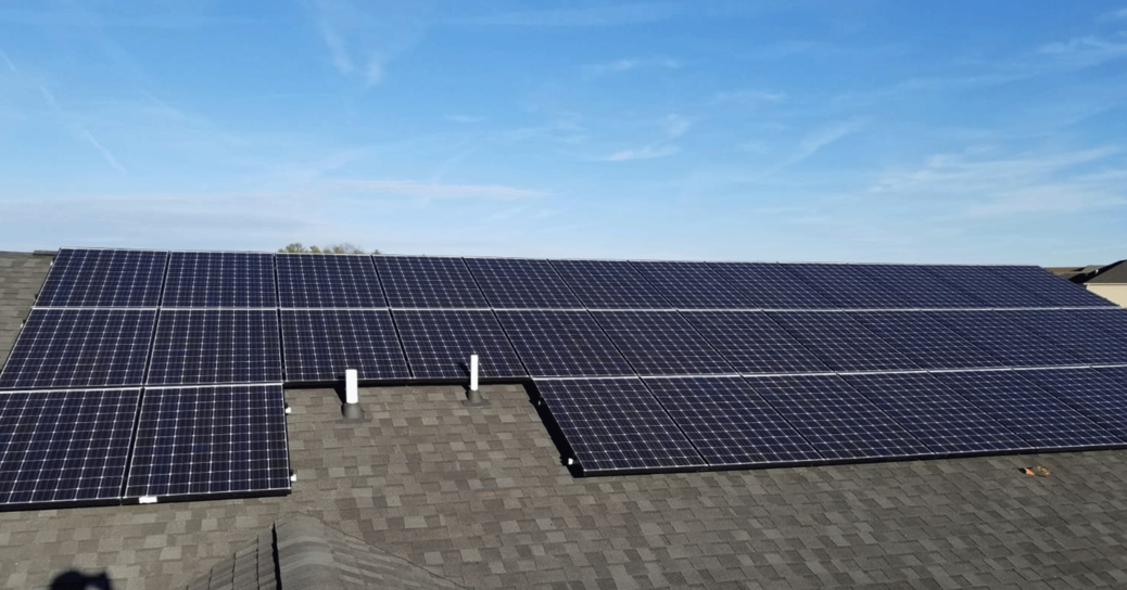 Solar Panels on House Installation