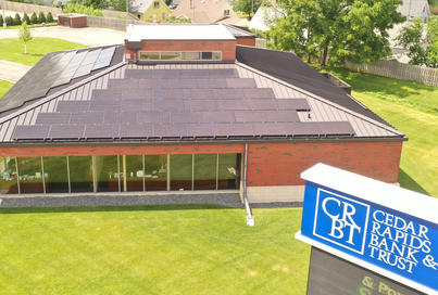 ECG Bank with Solar Panels on Roof