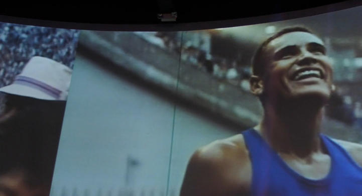 Panasonic's display at the US Olympic Training Center