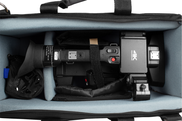 AG-CX350 best camera for live streaming video fits perfectly in CAR-AGCX350 camcorder carry bag with padded side panels and secure for travel 