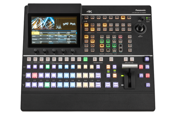 AV-UHS500 with LCD monitor screen for switcher video output monitoring