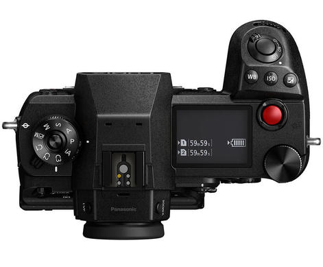 Panasonic S1H Full Frame Cinema Camera Top View of Controls and Grip