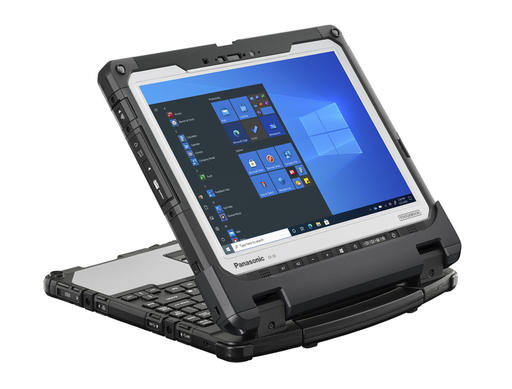 Presentation mode view of Panasonic TOUGHBOOK 33 fully rugged 2-in-1 computer