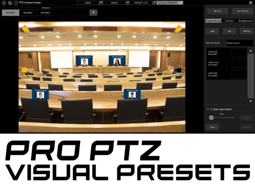 PRO PTZ Visual Presets - Panasonic Robotic Camera Control for Legislative Applications and Meetings