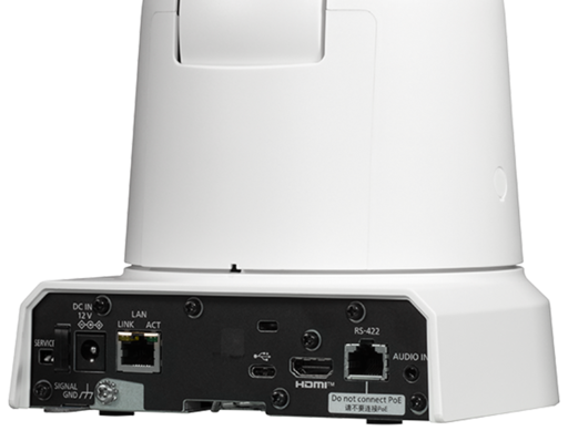 Panasonic AW-UE40 Remote Camera Inputs Outputs USB-C HDMI LAN Rear