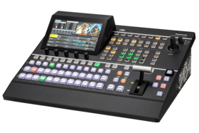 AV-UHS500 4K Switcher with 12G-SDI inputs and HDMI for live video production