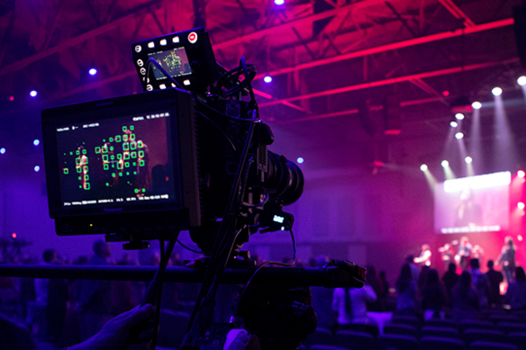varicam LT in CINELIVE configruation used for cinematic live production in eastern hills community church house of worship