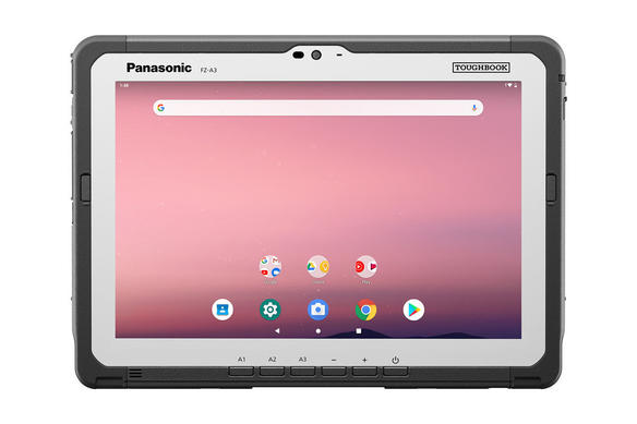 Flat front facing view of TOUGHBOOK A3 Android tablet
