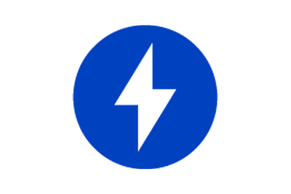 Blue energy icon