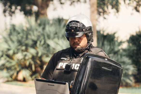 Police with TOUGHBOOK 55