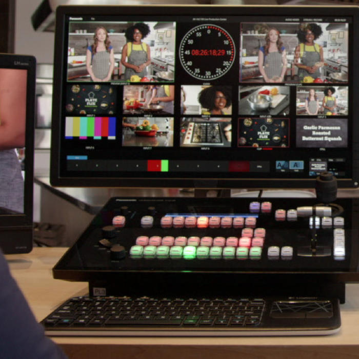 av-hlc100 live production streaming footage setup technical director