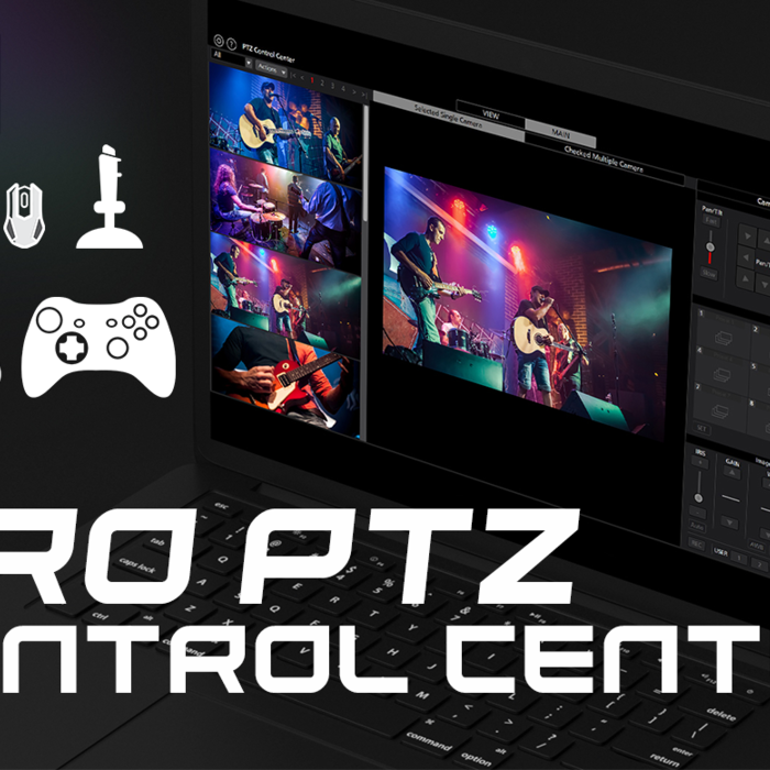 Panasonic PTZ Control Center Software - Robotic Camera Control with keyboard shortcuts mouse joystick touchscreen gamepad playstation xbox controller 