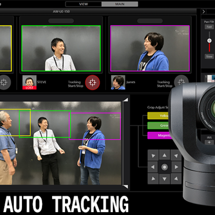 Panasonic camera HD crop autotracking software solution for ptz cameras