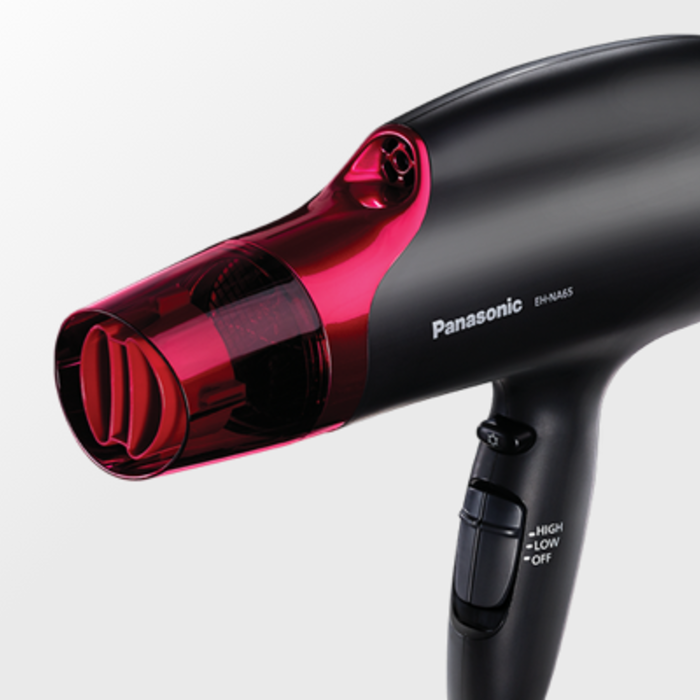 Panasonic hair dryer on a white background.