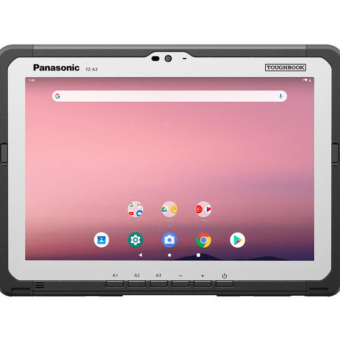 Flat front facing view of TOUGHBOOK A3 Android tablet