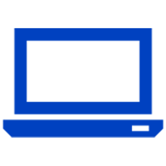Blue Laptop icon