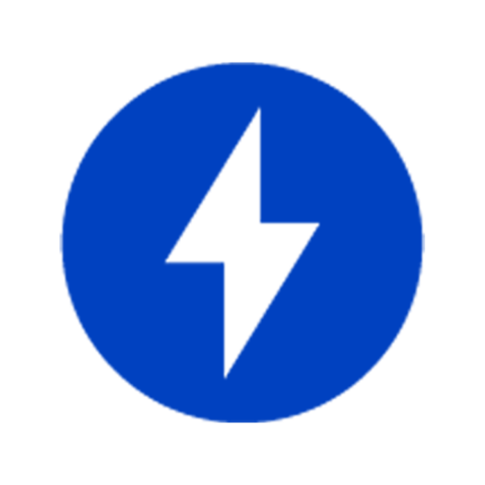 Blue energy icon