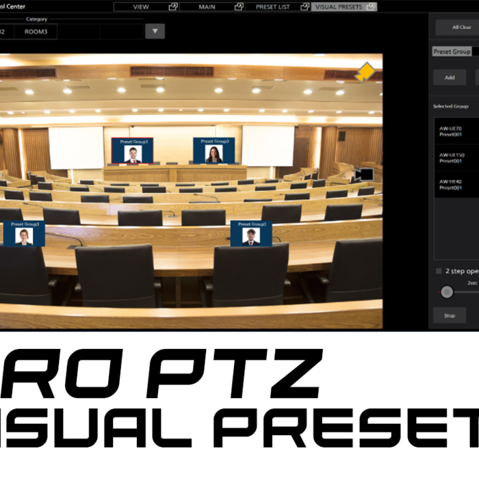 PRO PTZ Visual Presets - Panasonic Robotic Camera Control for Legislative Applications and Meetings