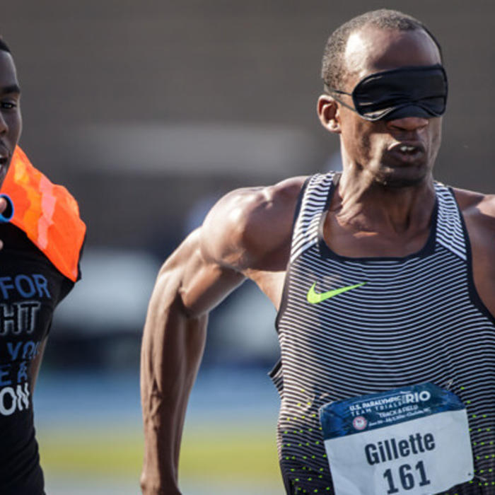 Lex Gillette competes at the Paralympic Games