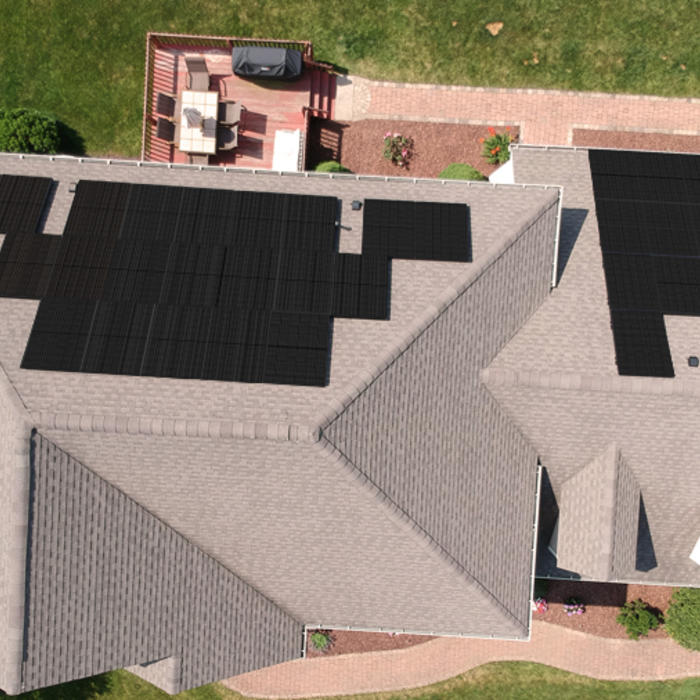 house with solar 