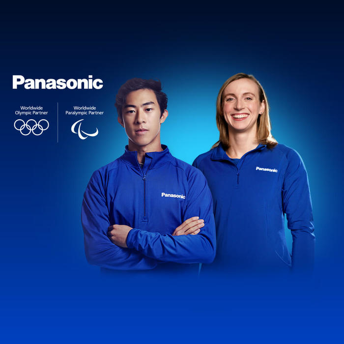 Nathan Chen and Katie Ledecky of Team Panasonic