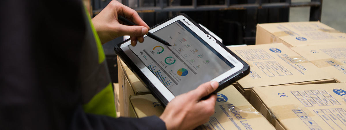 Panasonic TOUGHBOOK A3 Tablet in Warehouse hero