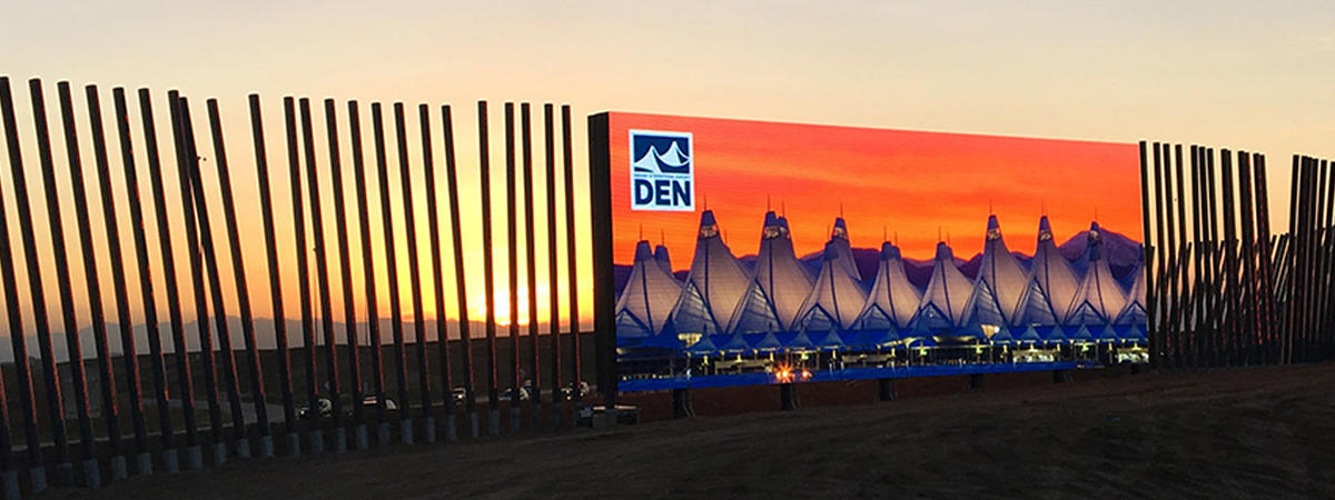 Denver International Airport - Welcome Sign