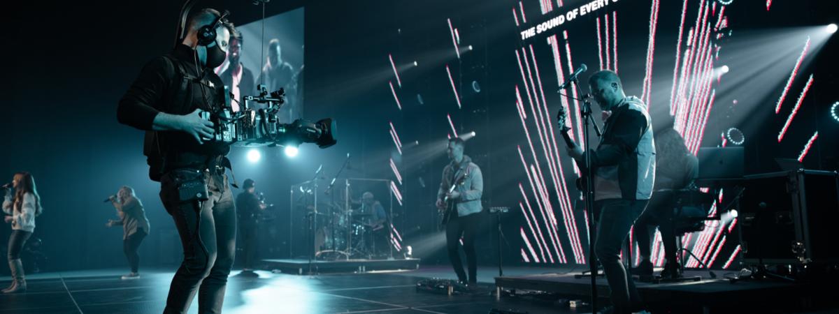 Video Production at Traders Point Christian Church Cinematic Worship Broadcasts with Panasonic VariCam LT Cameras