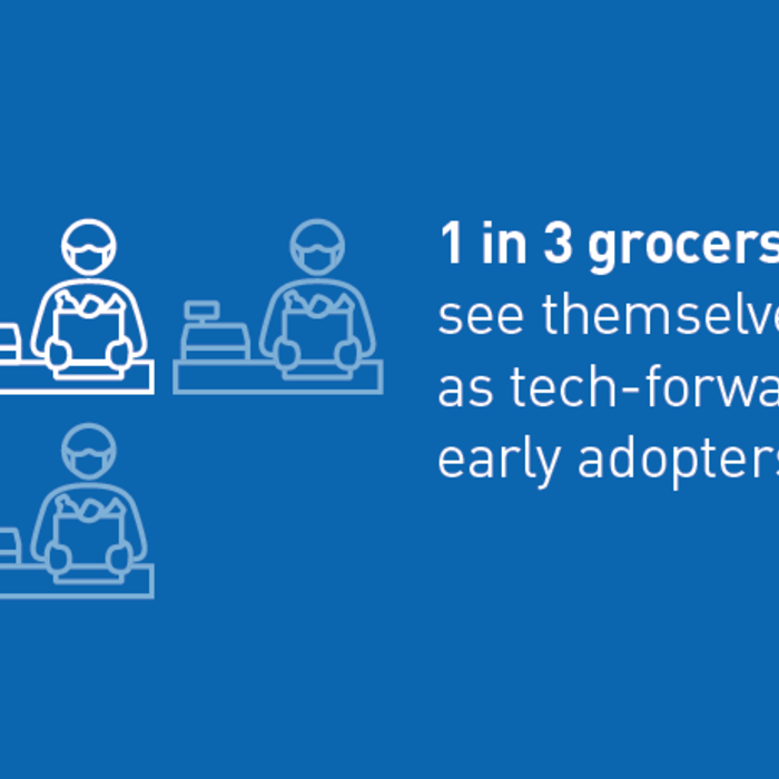 1 in 3 grocers see themselves as tech-forward, early adopters